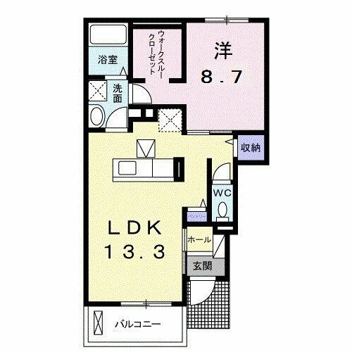 シエルⅡ 105｜静岡県富士市今泉(賃貸アパート1LDK・1階・47.31㎡)の写真 その2