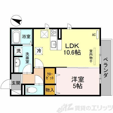 Ｓｔａｔｉｏｎ　ｓｉｄｅ　ｃｏｕｒｔ｜大阪府高槻市富田町１丁目(賃貸アパート1LDK・1階・40.29㎡)の写真 その2