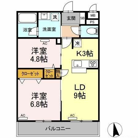 同じ建物の物件間取り写真 - ID:213091196406