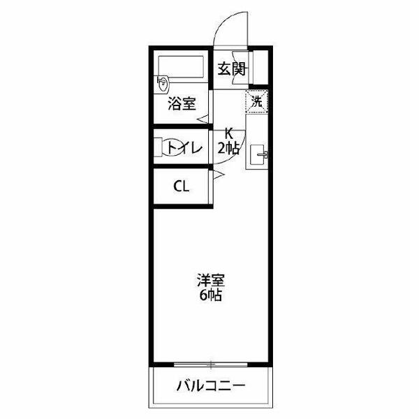 オオタマンション 204｜神奈川県横浜市保土ケ谷区星川１丁目(賃貸アパート1R・2階・19.66㎡)の写真 その2