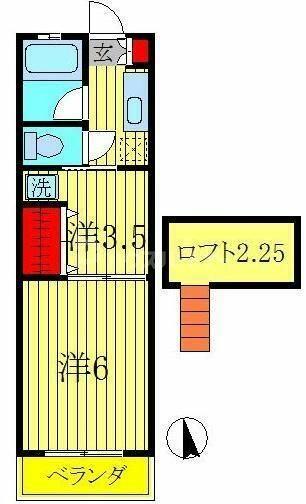 アベニール 103｜千葉県柏市西原５丁目(賃貸アパート2K・1階・29.71㎡)の写真 その2