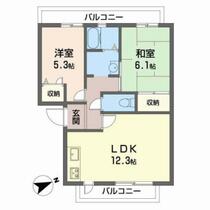 キフエ・ヒミトＳＡ 0205 ｜ 兵庫県西宮市津門呉羽町（賃貸マンション2LDK・2階・53.55㎡） その2