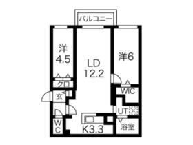 ブランシャール西線１４条 201 ｜ 北海道札幌市中央区南十三条西１４丁目（賃貸マンション2LDK・2階・55.27㎡） その2