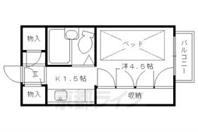 シャトードボニータ 412 ｜ 京都府京都市南区西九条東柳ノ内町（賃貸マンション1K・4階・15.00㎡） その2