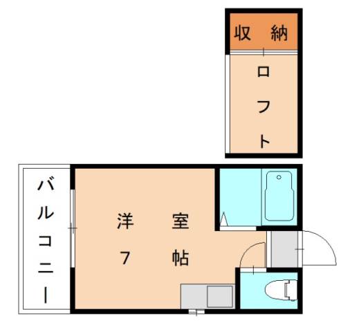 福岡県福岡市東区和白東３丁目(賃貸アパート1R・1階・18.00㎡)の写真 その2