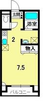 コートファイン 102 ｜ 滋賀県野洲市野洲（賃貸アパート1R・1階・26.90㎡） その2