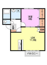 Ｈ．Ｗラ・メール 203 ｜ 新潟県新発田市舟入町１丁目（賃貸アパート1LDK・2階・45.00㎡） その2