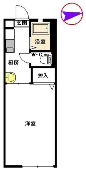 メゾンドマモール A0106｜熊本県熊本市西区花園２丁目(賃貸アパート1K・1階・26.19㎡)の写真 その2