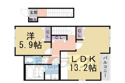 同じ建物の物件間取り写真 - ID:226065107414