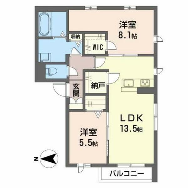 ＢＥＲＥＯ　Ｌｅ　ｍｅｒ 0202｜和歌山県海南市名高(賃貸マンション2LDK・2階・65.53㎡)の写真 その2