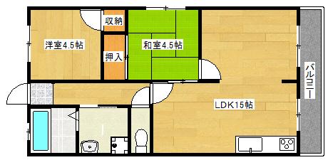 兵庫県神戸市垂水区東垂水３丁目(賃貸マンション2LDK・3階・54.41㎡)の写真 その2