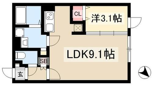 同じ建物の物件間取り写真 - ID:223032419628