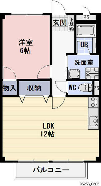 ＳｕｒｐｌｕｓベルスクエアくすⅡ 206｜三重県四日市市楠町北五味塚(賃貸アパート2DK・2階・45.12㎡)の写真 その2