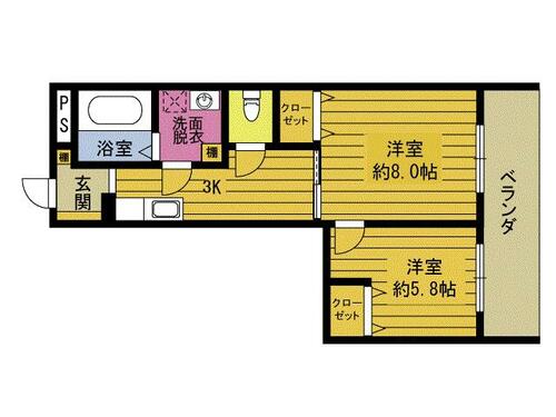 同じ建物の物件間取り写真 - ID:244003329125