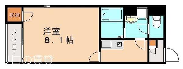 福岡県遠賀郡遠賀町大字別府(賃貸アパート1K・1階・25.89㎡)の写真 その2