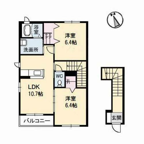 同じ建物の物件間取り写真 - ID:236002794450