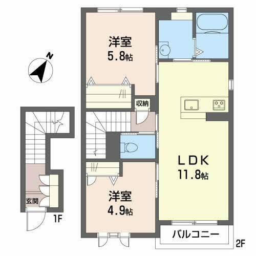 同じ建物の物件間取り写真 - ID:238007219629