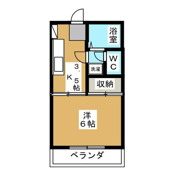 第３栄光荘 203｜東京都八王子市上柚木(賃貸アパート1K・2階・23.00㎡)の写真 その2