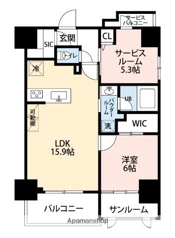 同じ建物の物件間取り写真 - ID:211046272315