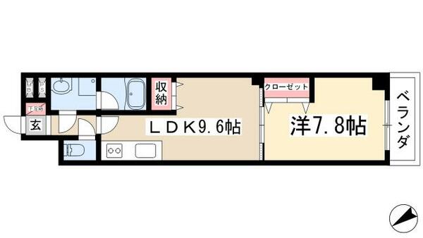 リヴェール藤が丘 302｜愛知県名古屋市名東区藤が丘(賃貸マンション1DK・3階・42.50㎡)の写真 その2