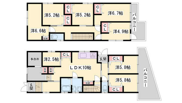 相生市陸本町戸建 1｜兵庫県相生市陸本町(賃貸一戸建8SLDK・--・144.64㎡)の写真 その2