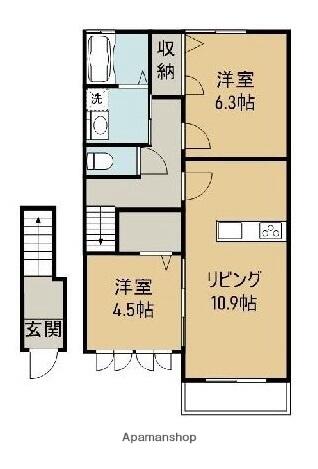 同じ建物の物件間取り写真 - ID:238007223952