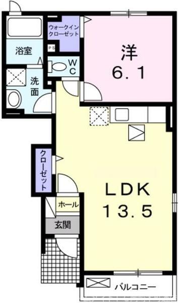 エテルノ・神山｜愛知県額田郡幸田町大字高力字神山(賃貸アパート1LDK・1階・44.75㎡)の写真 その2