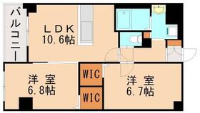 福岡県福岡市東区塩浜１丁目（賃貸マンション2LDK・2階・54.26㎡） その2