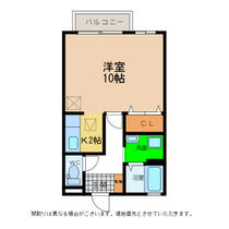 ジュネス吉岡 105 ｜ 徳島県小松島市江田町字腰前（賃貸アパート1K・1階・33.40㎡） その2