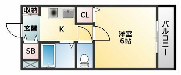 マンションタカトミ 305｜大阪府八尾市東本町３丁目(賃貸マンション1K・3階・21.00㎡)の写真 その2