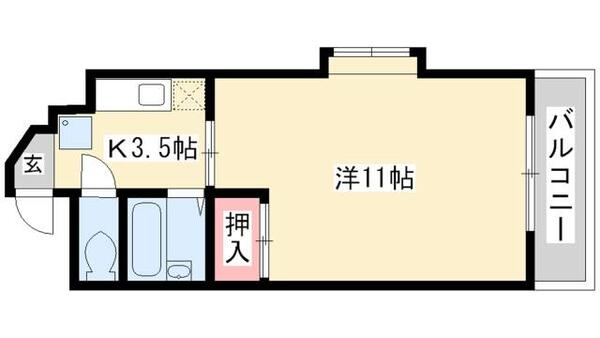 サンライズ松本 3D｜愛知県名古屋市昭和区曙町３丁目(賃貸マンション1K・3階・30.18㎡)の写真 その2