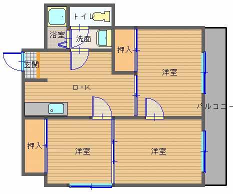 同じ建物の物件間取り写真 - ID:242001455016