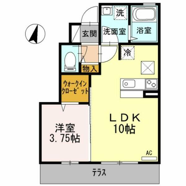 東京都西東京市西原町２丁目(賃貸アパート1LDK・1階・33.89㎡)の写真 その2