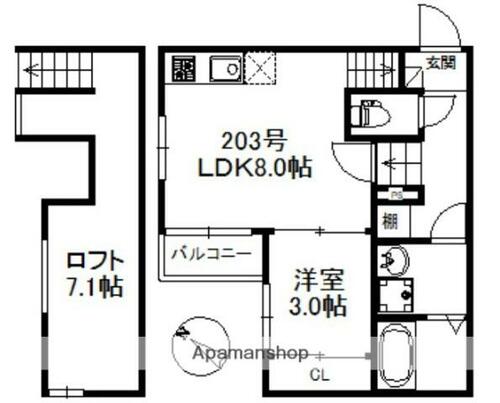 同じ建物の物件間取り写真 - ID:240028749175