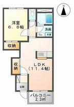 ラトゥール 105 ｜ 宮城県黒川郡大和町吉岡東２丁目（賃貸アパート1LDK・1階・44.52㎡） その2