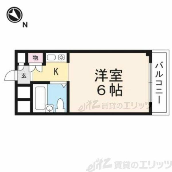 サンシャイン千里丘｜大阪府摂津市千里丘東５丁目(賃貸アパート1R・3階・17.00㎡)の写真 その2