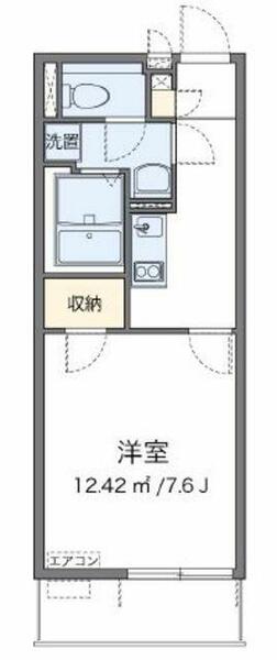 埼玉県川口市上青木西２丁目(賃貸アパート1K・2階・26.08㎡)の写真 その2