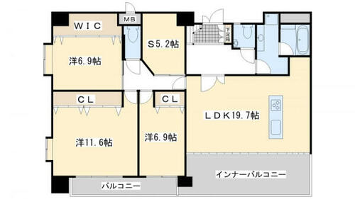 同じ建物の物件間取り写真 - ID:240023072142