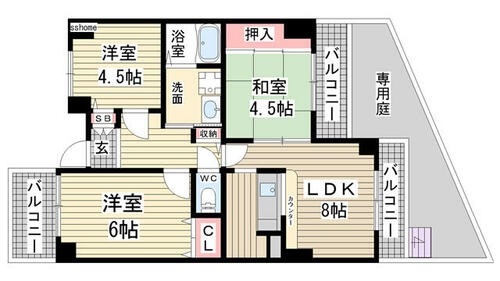 同じ建物の物件間取り写真 - ID:228047999389