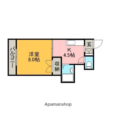 プラムもみじ 102｜長崎県佐世保市もみじが丘町(賃貸アパート1K・1階・28.80㎡)の写真 その2