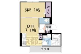 京都府京都市右京区山ノ内赤山町（賃貸マンション1DK・1階・32.15㎡） その2