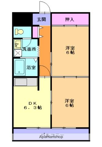 同じ建物の物件間取り写真 - ID:203001982456