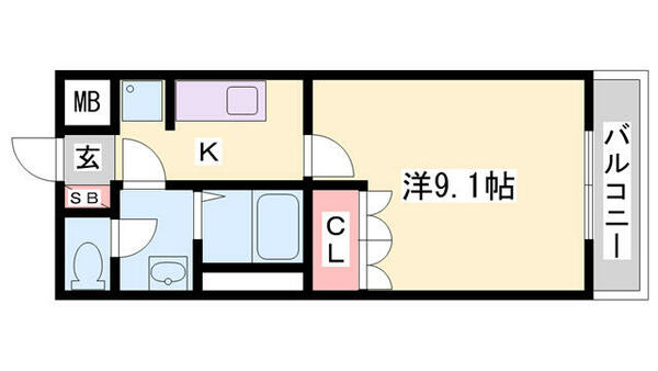 兵庫県加古川市尾上町口里(賃貸アパート1K・1階・29.75㎡)の写真 その2