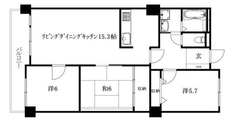 同じ建物の物件間取り写真 - ID:238007323327