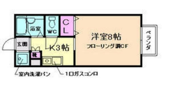 大阪府箕面市瀬川２丁目(賃貸アパート1K・1階・23.00㎡)の写真 その2