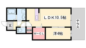 サンハイム 101 ｜ 兵庫県姫路市勝原区熊見（賃貸アパート1LDK・1階・37.97㎡） その2