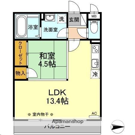 同じ建物の物件間取り写真 - ID:204004100490