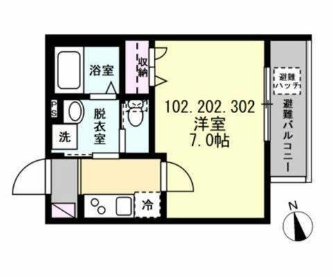 同じ建物の物件間取り写真 - ID:214054042832