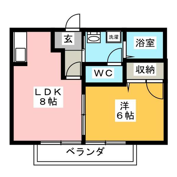 ハウスフローラ｜神奈川県平塚市徳延(賃貸アパート1LDK・2階・29.80㎡)の写真 その2