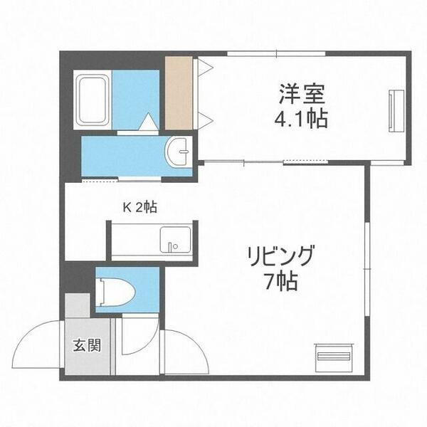 カーザフェリス平岸 302｜北海道札幌市豊平区平岸四条９丁目(賃貸マンション1LDK・3階・29.88㎡)の写真 その2